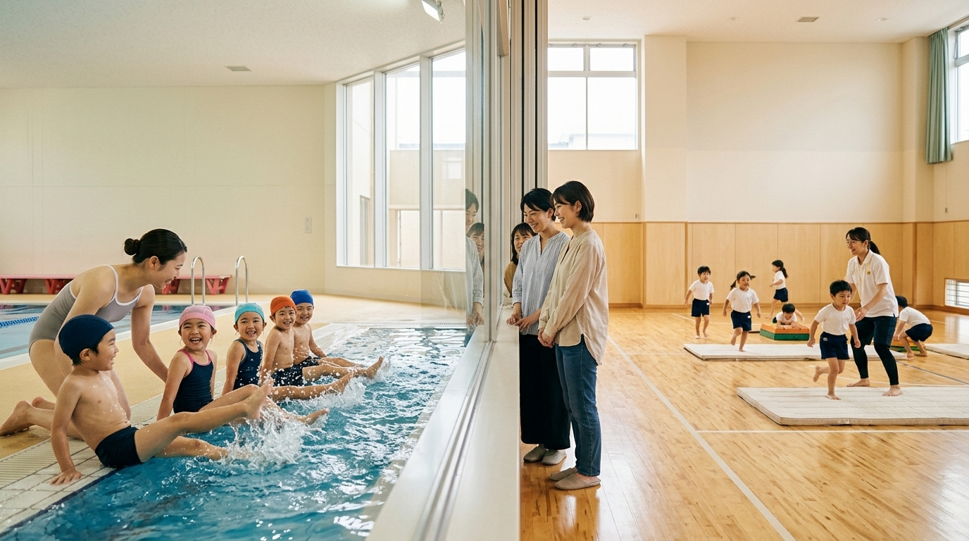 あいわスポーツクラブの教室全体の雰囲気