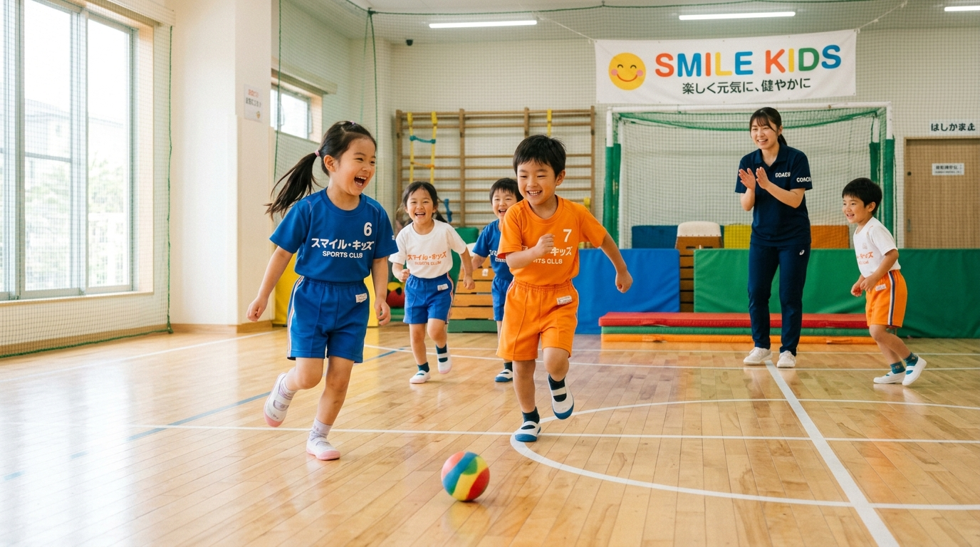 子どもたちが楽しく運動している様子