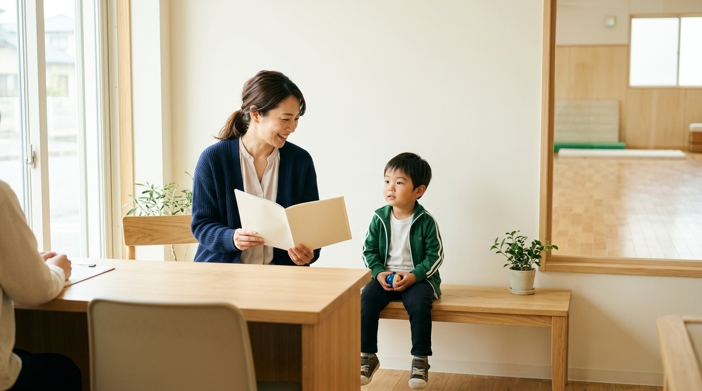 対象年齢を検討している親子のイメージ