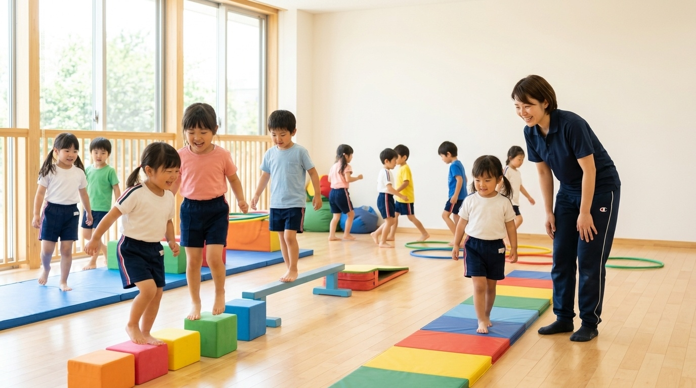 年齢や成長段階を考えながら習い事を検討するイメージ