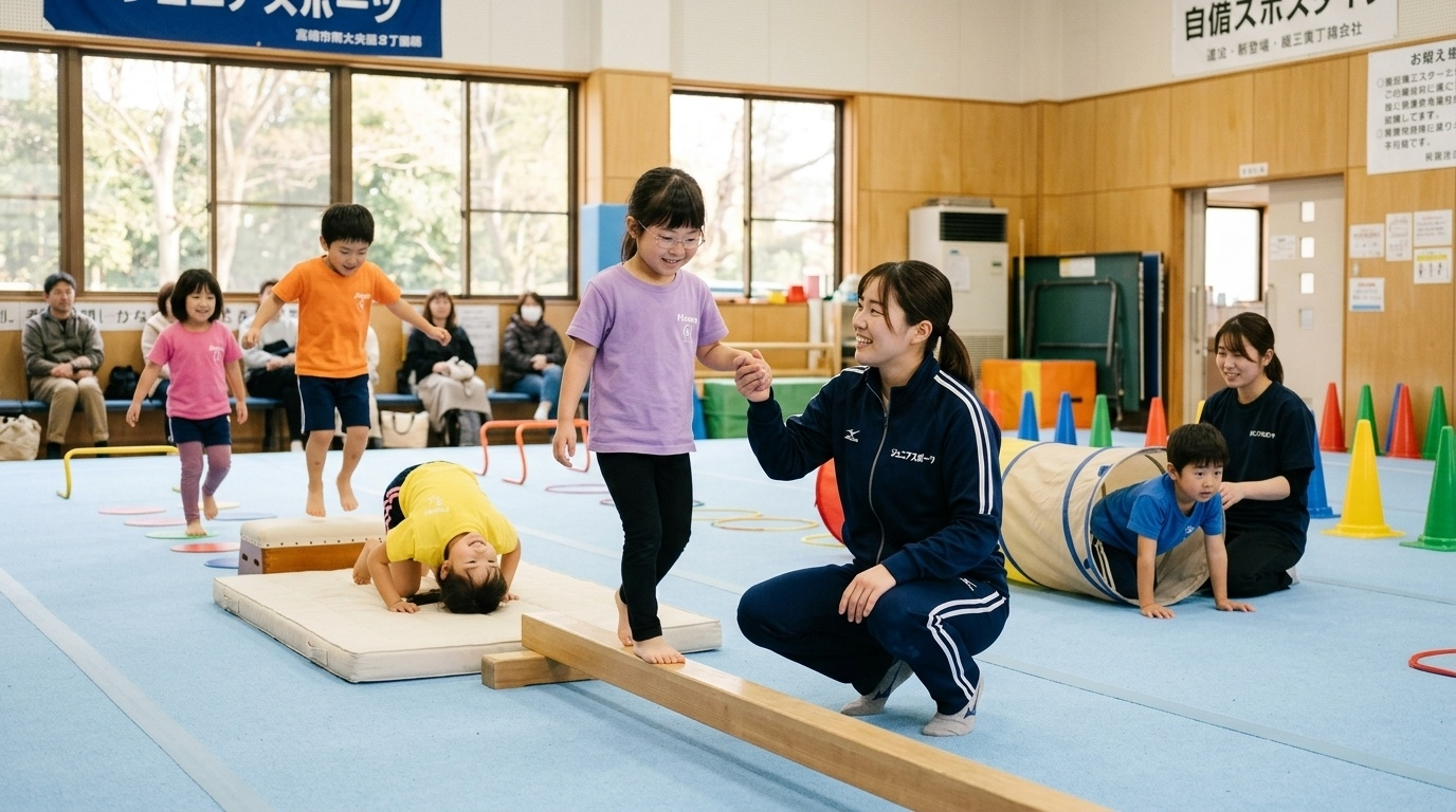 運動に挑戦する子どもたちのイメージ