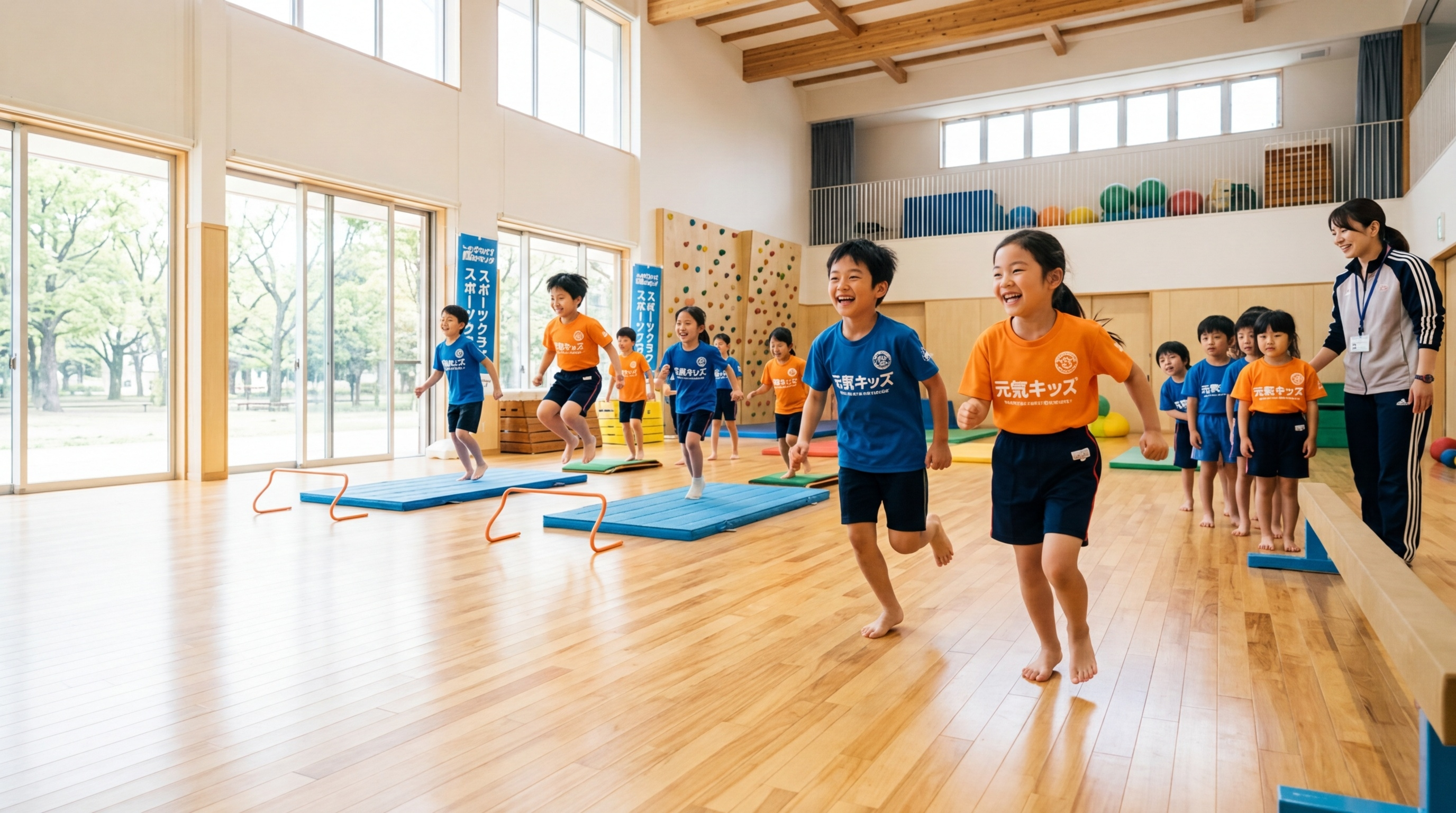 子どもたちが元気に活動するあいわスポーツクラブ